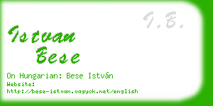 istvan bese business card